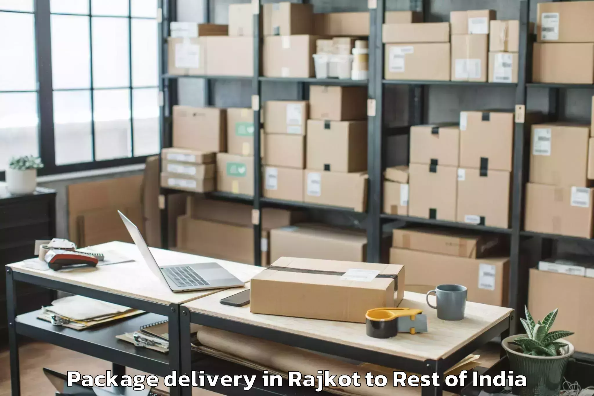 Hassle-Free Rajkot to Leporiang Package Delivery